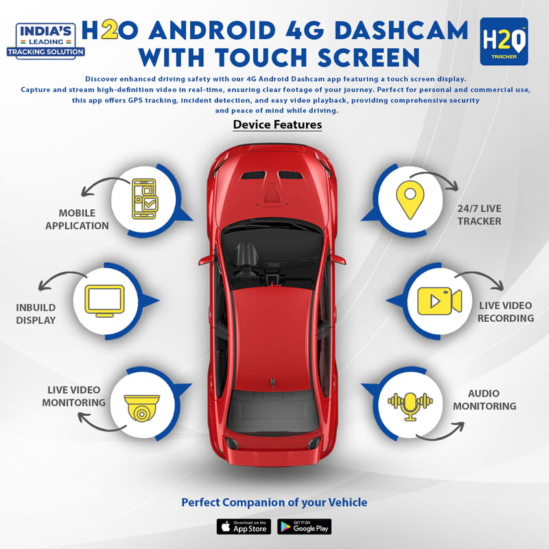4g Android dashcam with touch screen display 4g Android dashcam with touch screen display